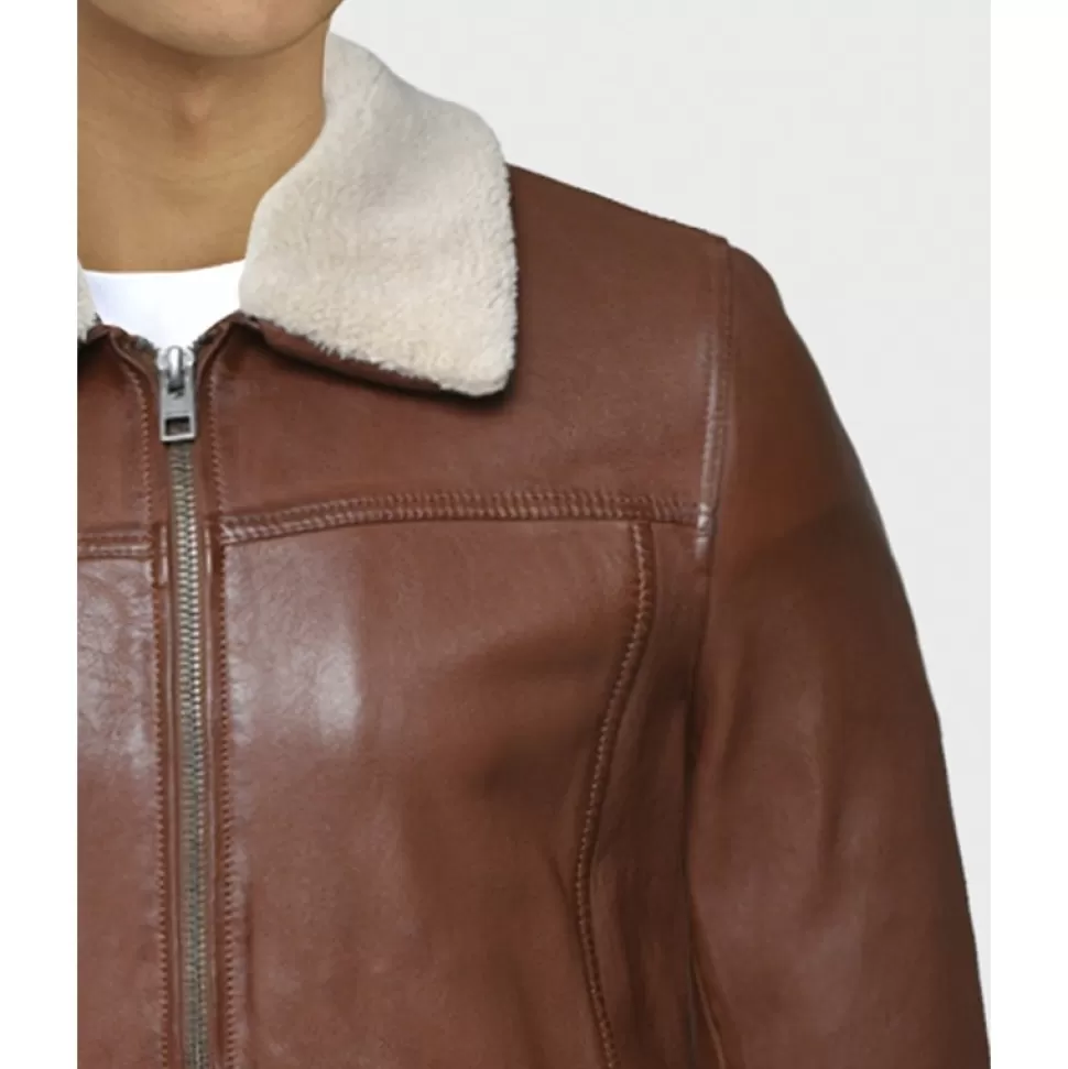 Men OAKWOOD Jackets*Copy Of Trader Porto - Genuine Leather Bomber Inspired Jacket