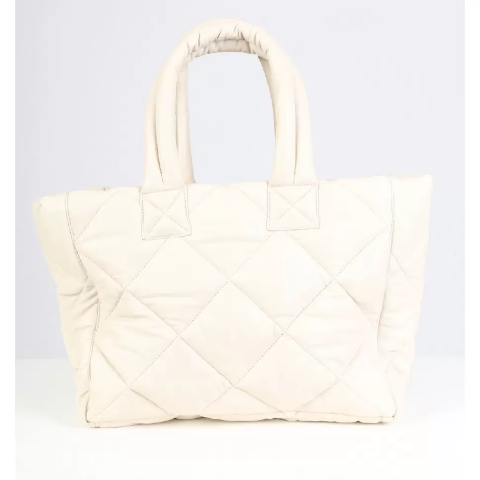 Women OAKWOOD Accessories*Except Eggshell- Small Padded Genuine Leather Shopping Bag