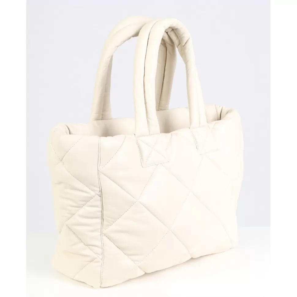 Women OAKWOOD Accessories*Except Eggshell- Small Padded Genuine Leather Shopping Bag