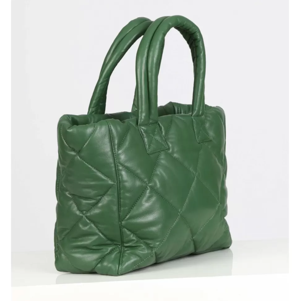 Women OAKWOOD Accessories*Except Emerald- Small Padded Genuine Leather Shopping Bag
