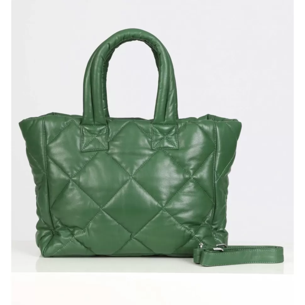 Women OAKWOOD Accessories*Except Emerald- Small Padded Genuine Leather Shopping Bag