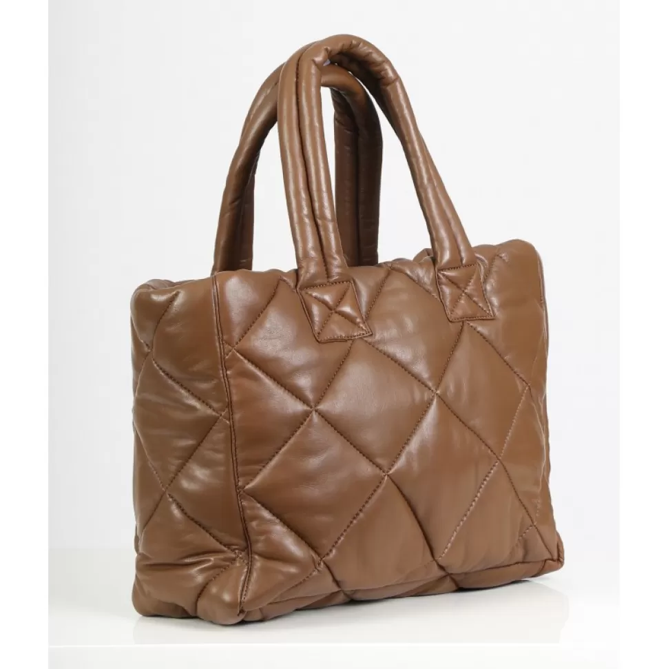 Women OAKWOOD Accessories*Except Wild - Small Padded Genuine Leather Shopping Bag