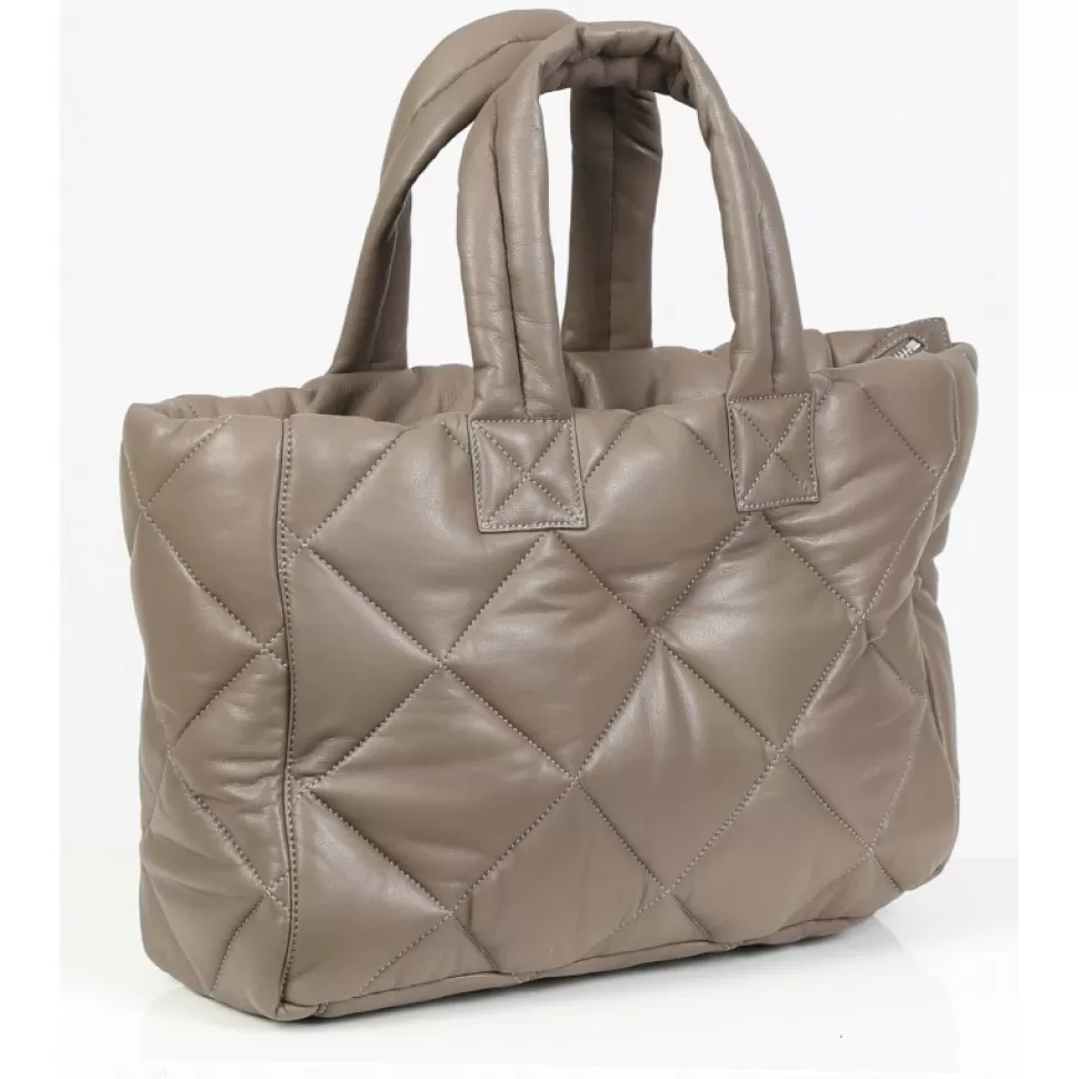 Women OAKWOOD Accessories*Except Yemen - Small Padded Genuine Leather Shopping Bag