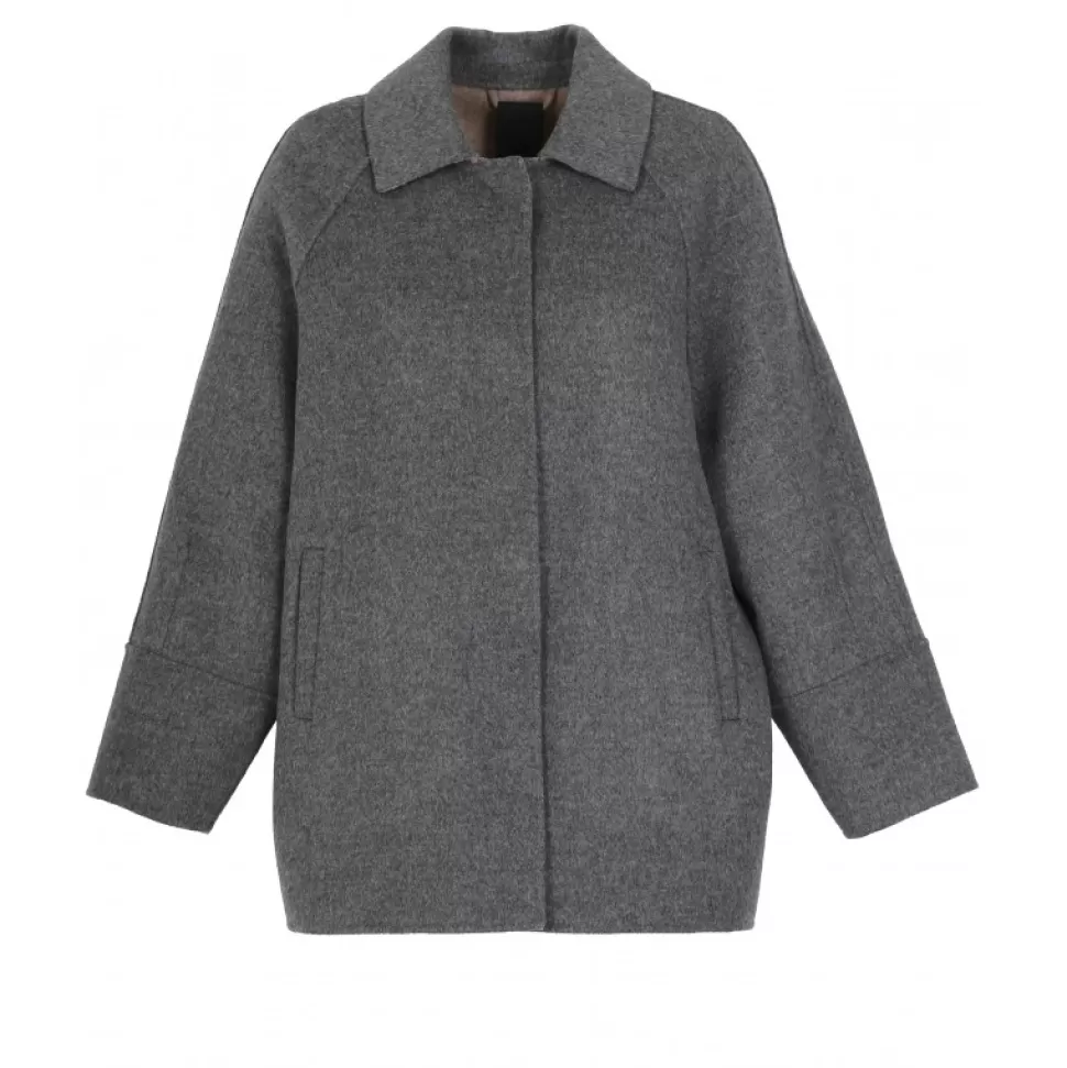 Women OAKWOOD Coats*Melisse Bicolor - Short Oversized Blended Wool Coat